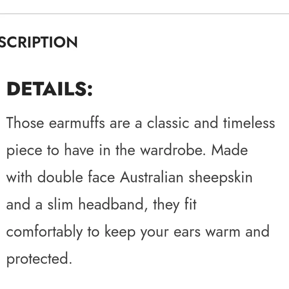 UGG  Shearling Sheepskin‎ Earmuffs